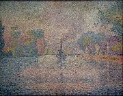 Paul Signac L'Hirondelle Steamer on the Seine oil painting